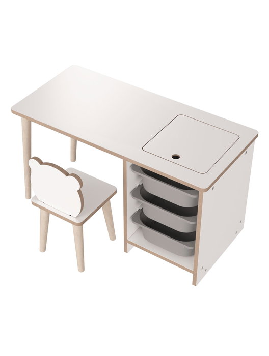 Hanah Home Soho Escritorio de Estudio Blanco y Gris Hanah Home Soho Escritorio de Estudio Blanco y Gris